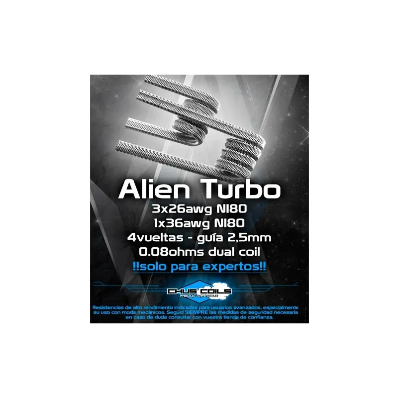 resistencias artesanales Resistencias Alien Turbo Chus Coils resistencias artesanales Resistencias Alien Turbo Chus Coils