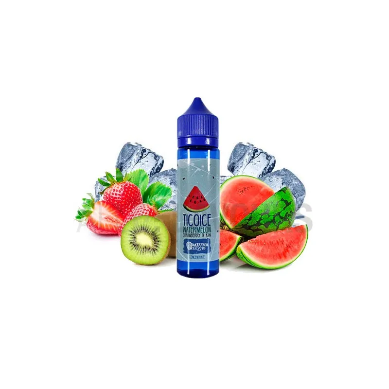 aroma vapeo sin nicotina Tico Ice 10 ml Daruma sabor a sandía con fresas frescas aroma vapeo sin nicotina Tico Ice 10 ml Daruma sabor a sandía con fresas frescas