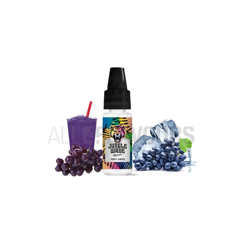 aroma vapeo sin. nicotina con sabor a granizado de uvas Purple Sunrise 10 ml Jungle Wave aroma vapeo sin. nicotina con sabor a granizado de uvas Purple Sunrise 10 ml Jungle Wave