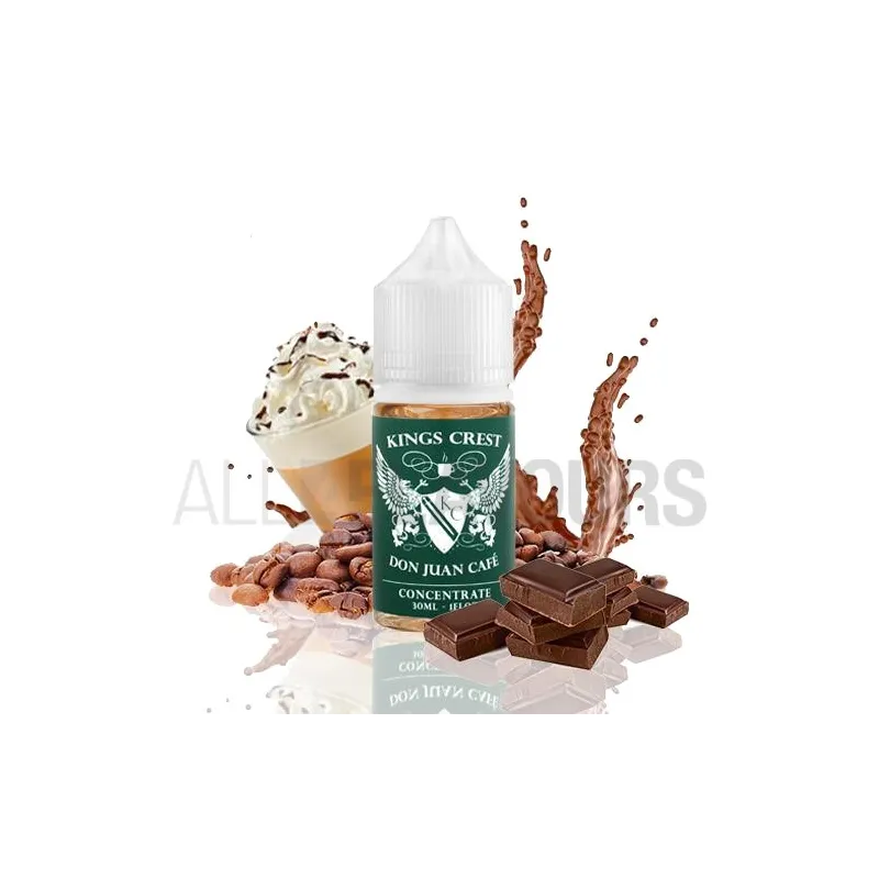 Aroma vapeo 30 ml don juan cafe de la marca americana Kings Crest Aroma vapeo 30 ml don juan cafe de la marca americana Kings Crest