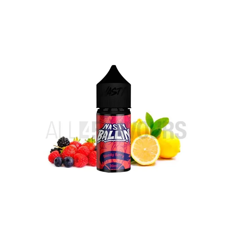 Aroma vapeo sin nicotina Bloody Berry 30 ml Nasty Juice sabor frutal Aroma vapeo sin nicotina Bloody Berry 30 ml Nasty Juice sabor frutal
