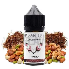 aroma vapeo sin nicotina Trindio 30 ml Shaman Juice con sabor a tabaco y frutos secos