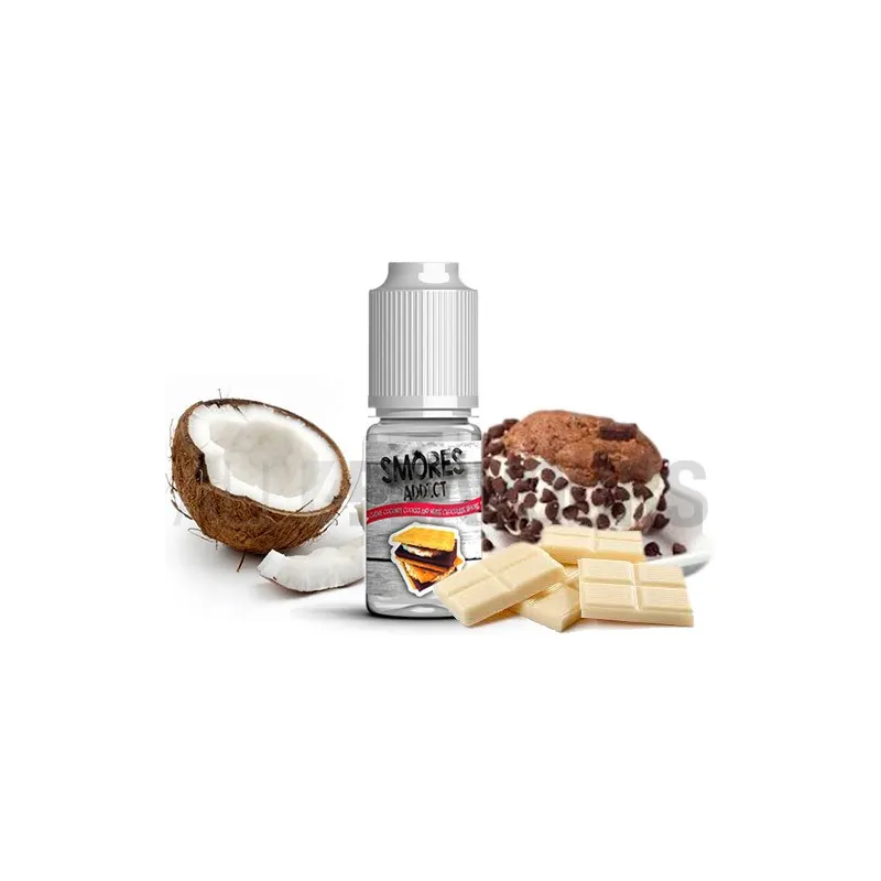 aroma vapeo con sabor dulce sin nicotina Chewy Coconut Cookie 10 ml Smores Addict aroma vapeo con sabor dulce sin nicotina Chewy Coconut Cookie 10 ml Smores Addict