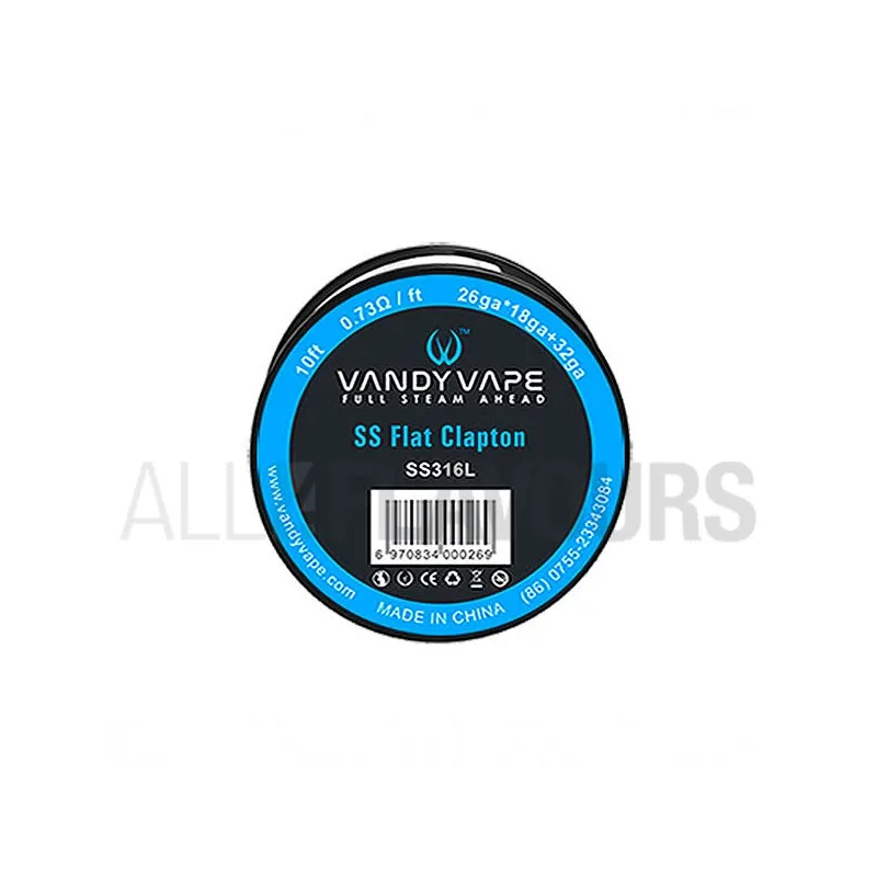 Hilo Resistivo Clapton SS Flat Vandy Vape