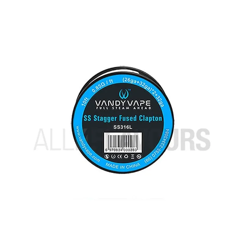 Hilo Resistivo SS Stagger Fused Clapton Vandy Vape