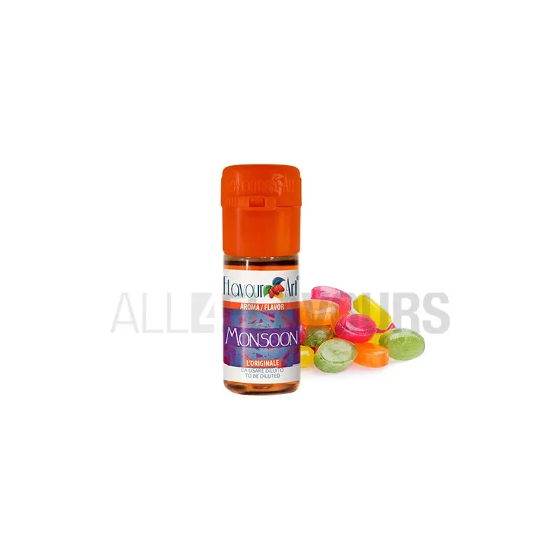 Aroma vapeo monsoon 10 ml de la marca Italiana Flavour art Aroma vapeo monsoon 10 ml de la marca Italiana Flavour art