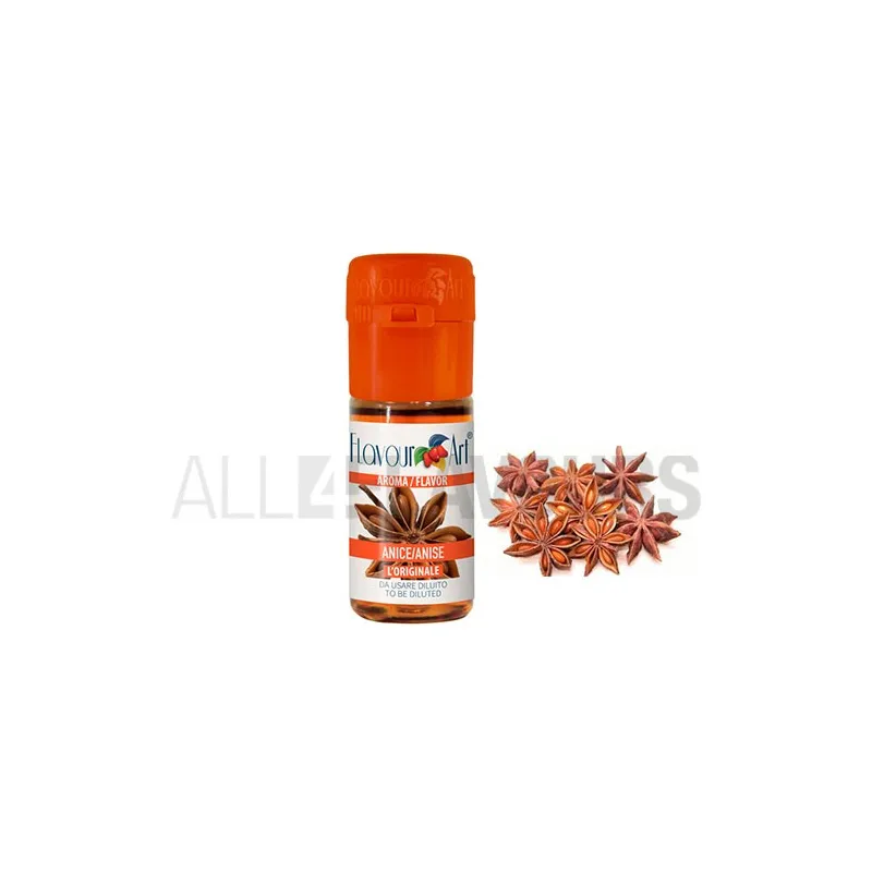 Aroma vapeo anís 10 ml de la marca Italiana Flavour art Aroma vapeo anís 10 ml de la marca Italiana Flavour art