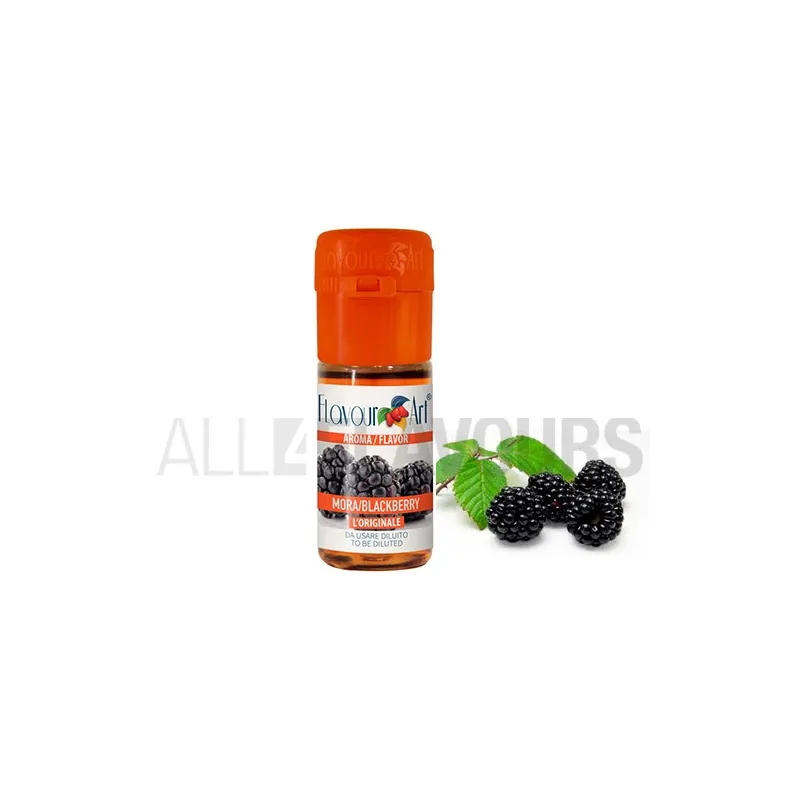 Aroma vapeo mora 10 ml de la marca Italiana Flavour art Aroma vapeo mora 10 ml de la marca Italiana Flavour art