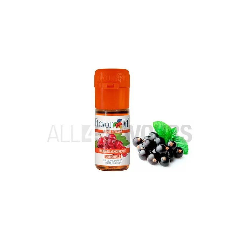 Aroma vapeo grosella negra 10 ml de la marca Italiana Flavour art Aroma vapeo grosella negra 10 ml de la marca Italiana Flavour art