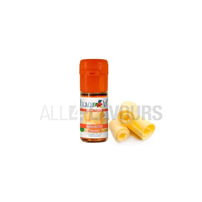 Aroma vapeo mantequilla 10 ml de la marca Italiana Flavour art Aroma vapeo mantequilla 10 ml de la marca Italiana Flavour art