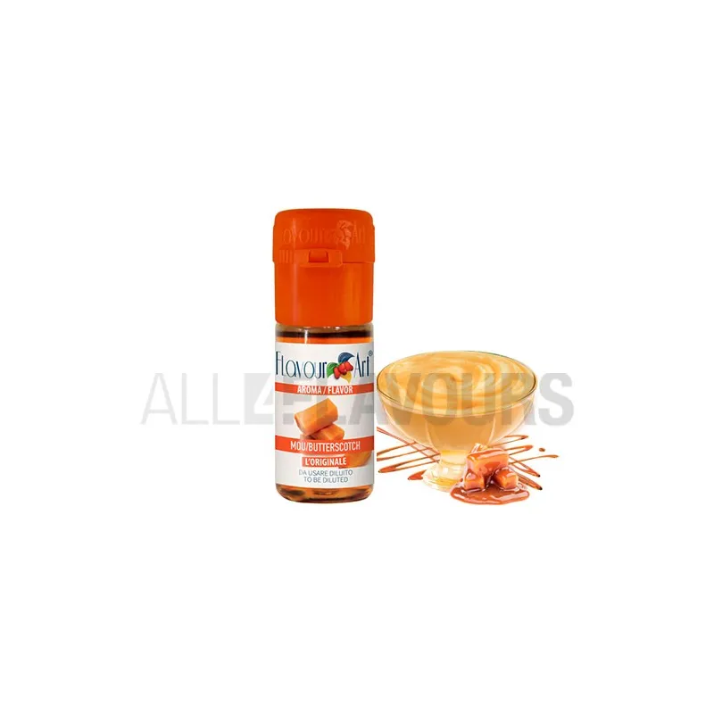 Aroma vapeo butterscotch 10 ml de la marca Italiana Flavour art Aroma vapeo butterscotch 10 ml de la marca Italiana Flavour art
