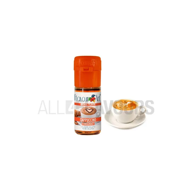 Aroma vapeo cafe capuchino 10 ml de la marca Italiana Flavour art Aroma vapeo cafe capuchino 10 ml de la marca Italiana Flavour art