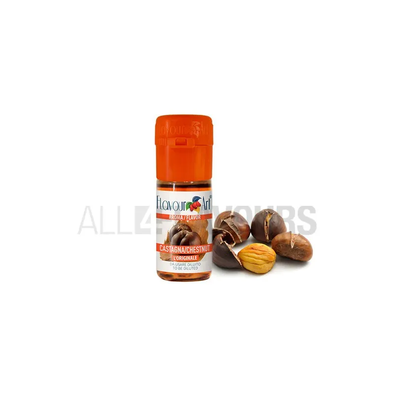 Aroma vapeo castaña 10 ml de la marca Italiana Flavour art Aroma vapeo castaña 10 ml de la marca Italiana Flavour art