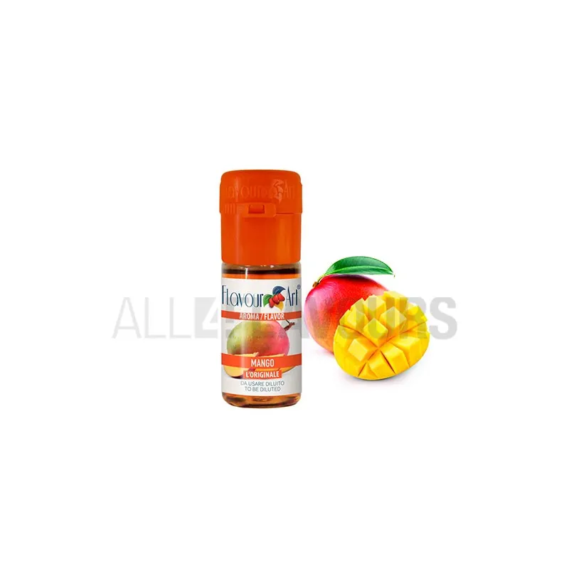 Aroma vapeo mango costa rica 10 ml de la marca Italiana Flavour art Aroma vapeo mango costa rica 10 ml de la marca Italiana Flavour art