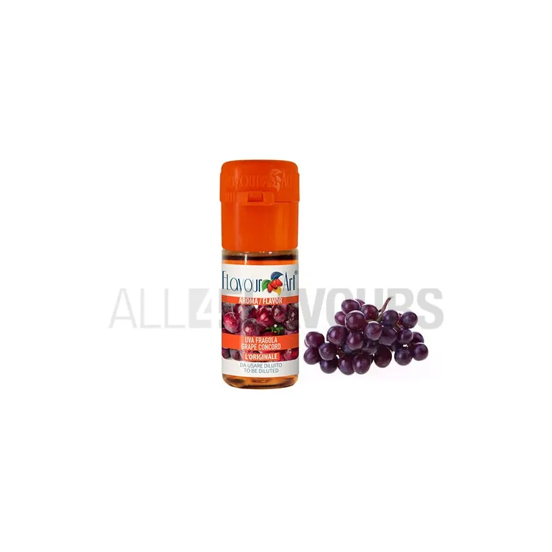 Aroma vapeo uva morada 10 ml de la marca Italiana Flavour art Aroma vapeo uva morada 10 ml de la marca Italiana Flavour art