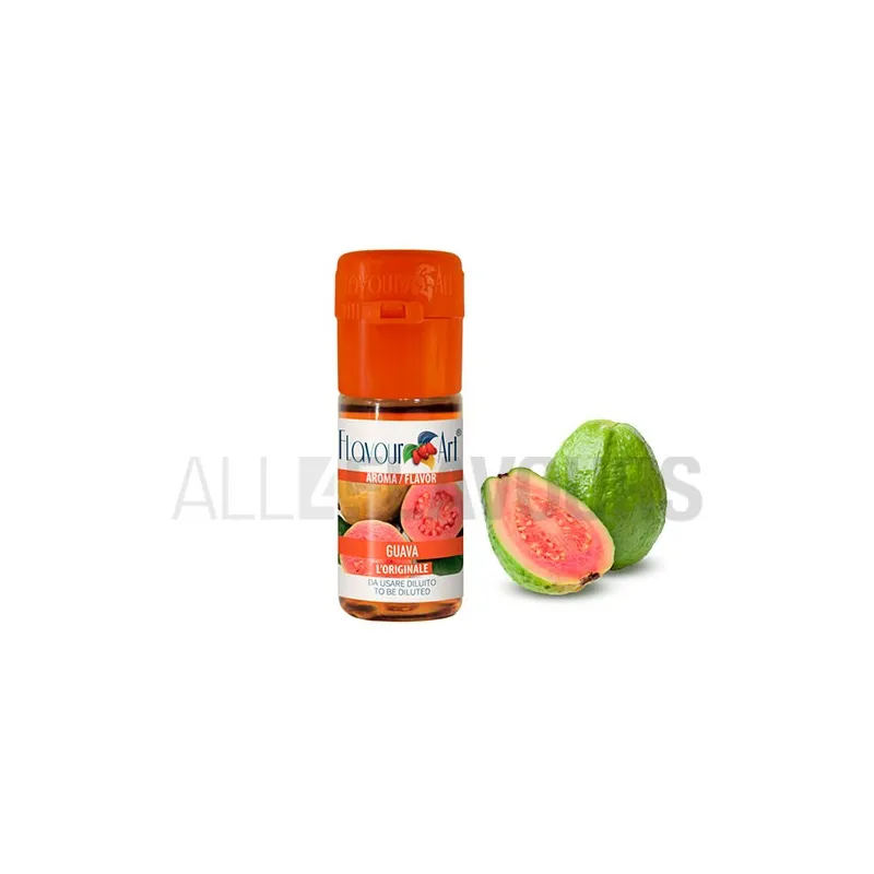 Aroma vapeo guava 10 ml de la marca Italiana Flavour art Aroma vapeo guava 10 ml de la marca Italiana Flavour art