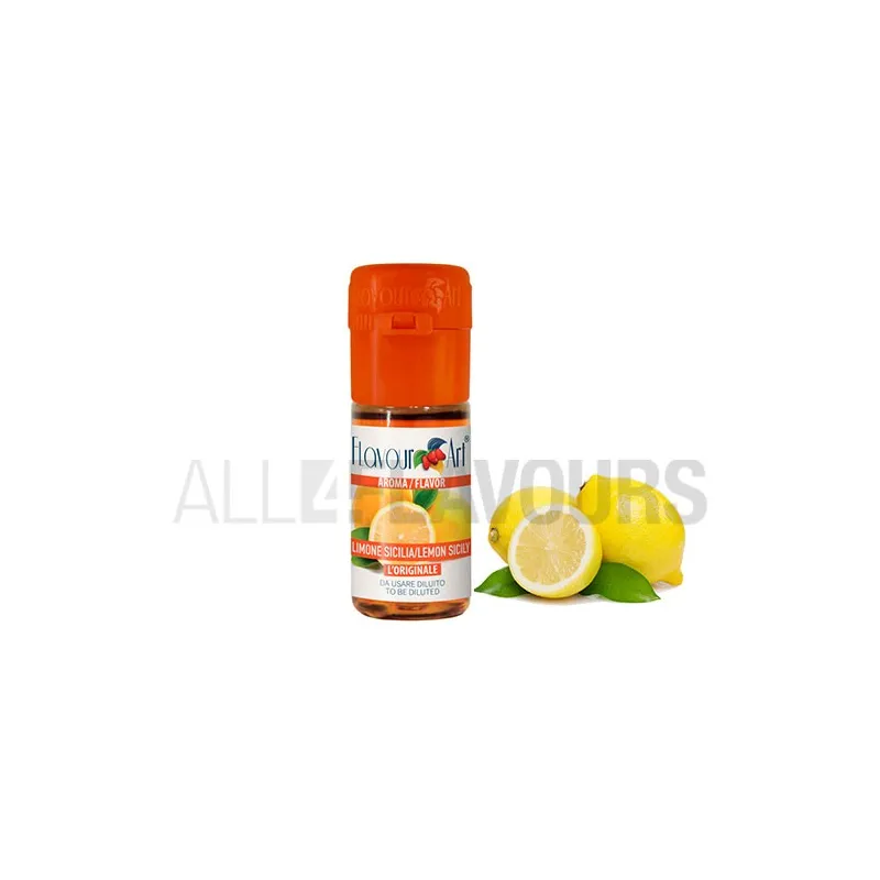 Aroma vapeo limón sicily 10 ml de la marca Italiana Flavour art Aroma vapeo limón sicily 10 ml de la marca Italiana Flavour art