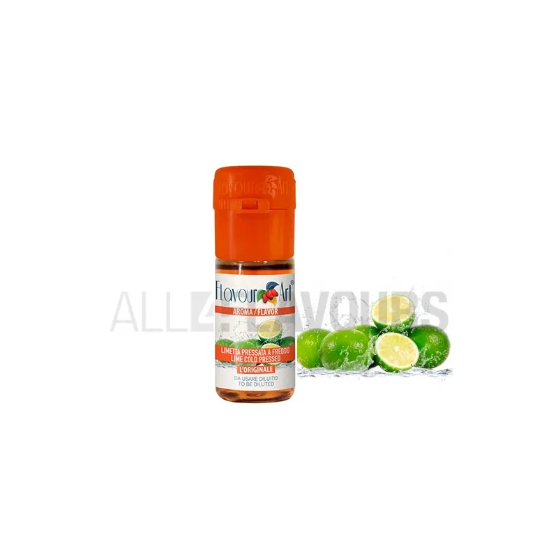 Aroma vapeo lima cold pressed 10 ml de la marca Italiana Flavour art Aroma vapeo lima cold pressed 10 ml de la marca Italiana Flavour art