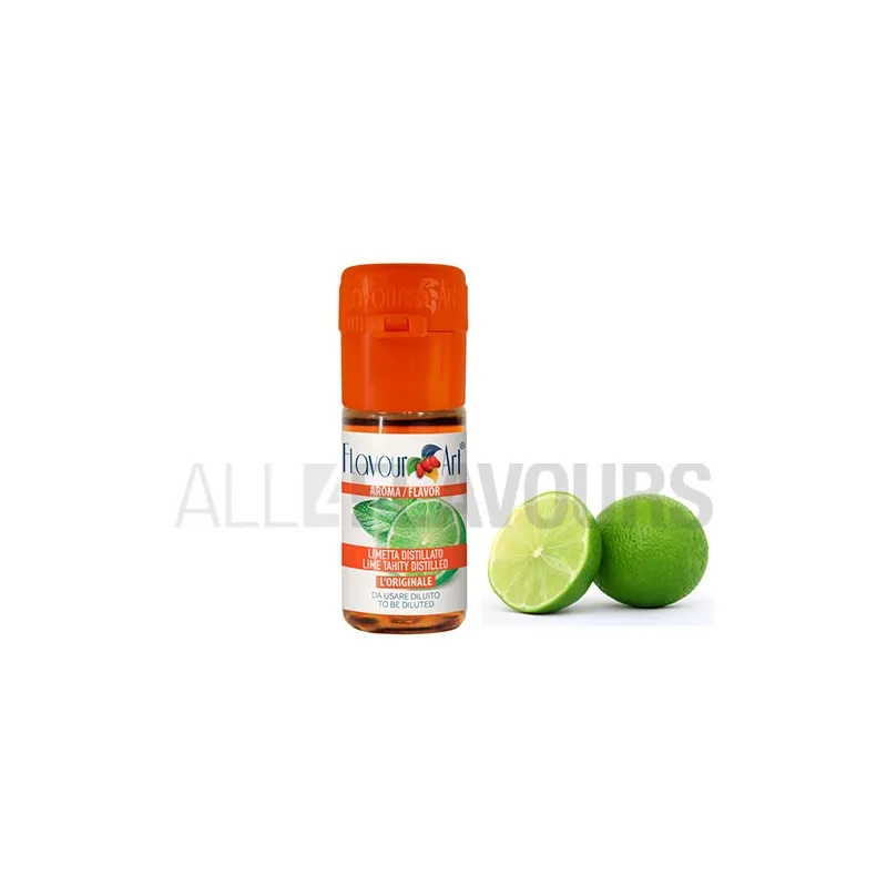 Aroma vapeo lima destilada 10 ml de la marca Italiana Flavour art Aroma vapeo lima destilada 10 ml de la marca Italiana Flavour art
