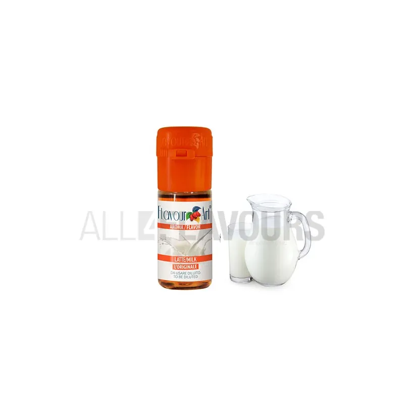 Aroma vapeo milk leche 10 ml de la marca Italiana Flavour art Aroma vapeo milk leche 10 ml de la marca Italiana Flavour art