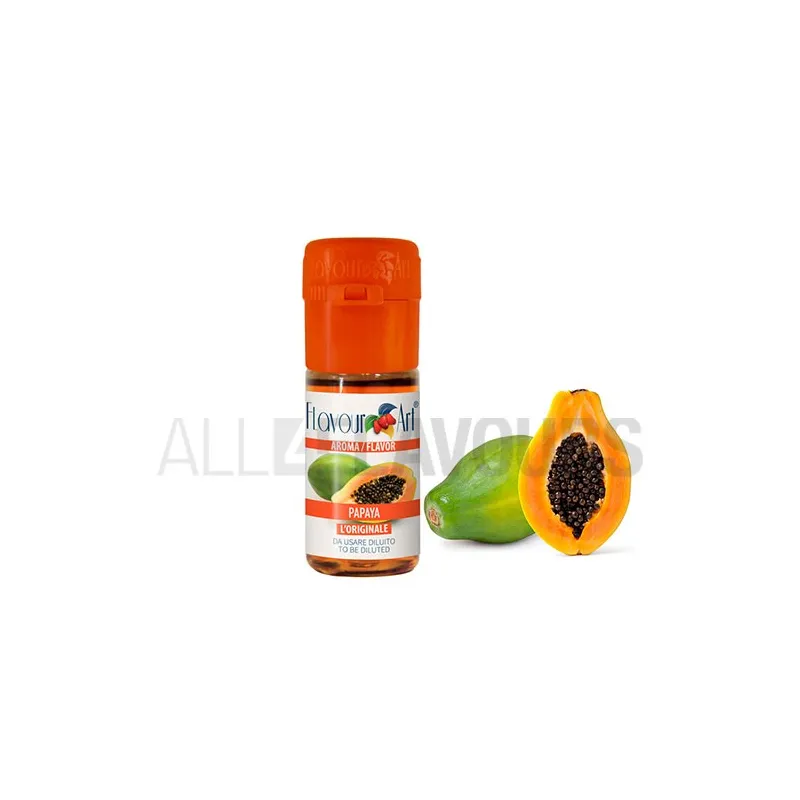 Aroma vapeo papaya 10 ml de la marca Italiana Flavour art Aroma vapeo papaya 10 ml de la marca Italiana Flavour art