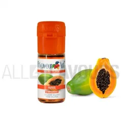 Aroma vapeo papaya 10 ml de la marca Italiana Flavour art