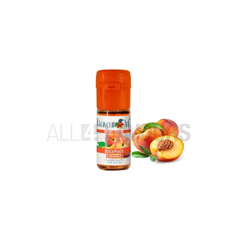 Aroma vapeo melocotón 10 ml de la marca Italiana Flavour art Aroma vapeo melocotón 10 ml de la marca Italiana Flavour art