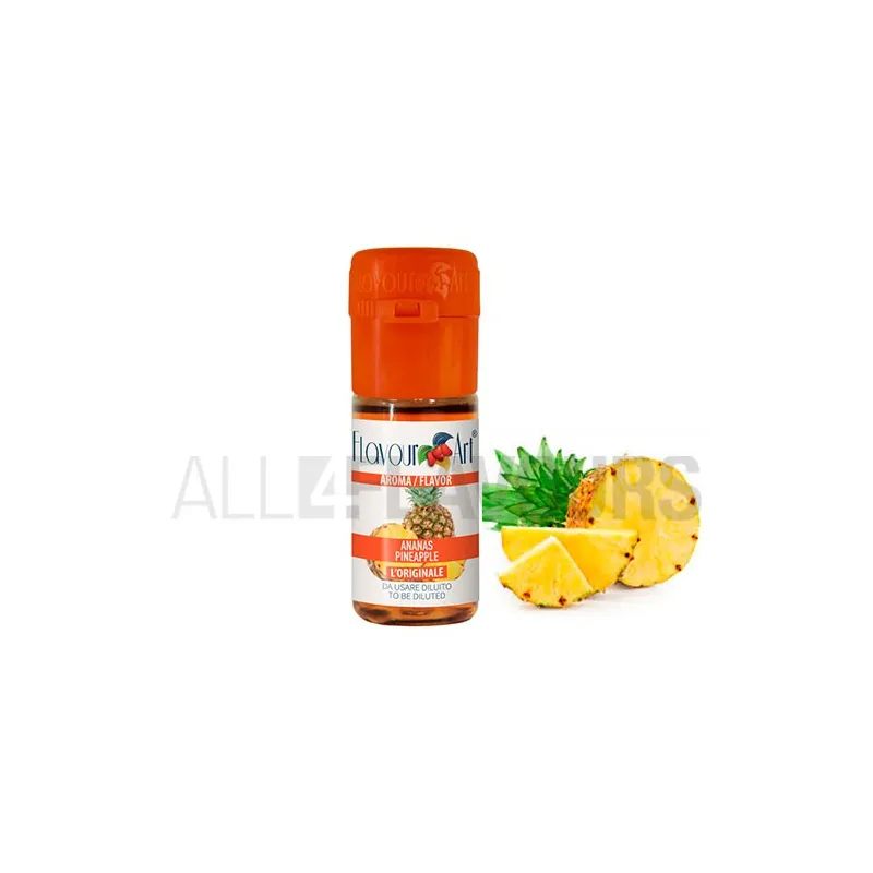 Aroma vapeo piña 10 ml de la marca Italiana Flavour art Aroma vapeo piña 10 ml de la marca Italiana Flavour art