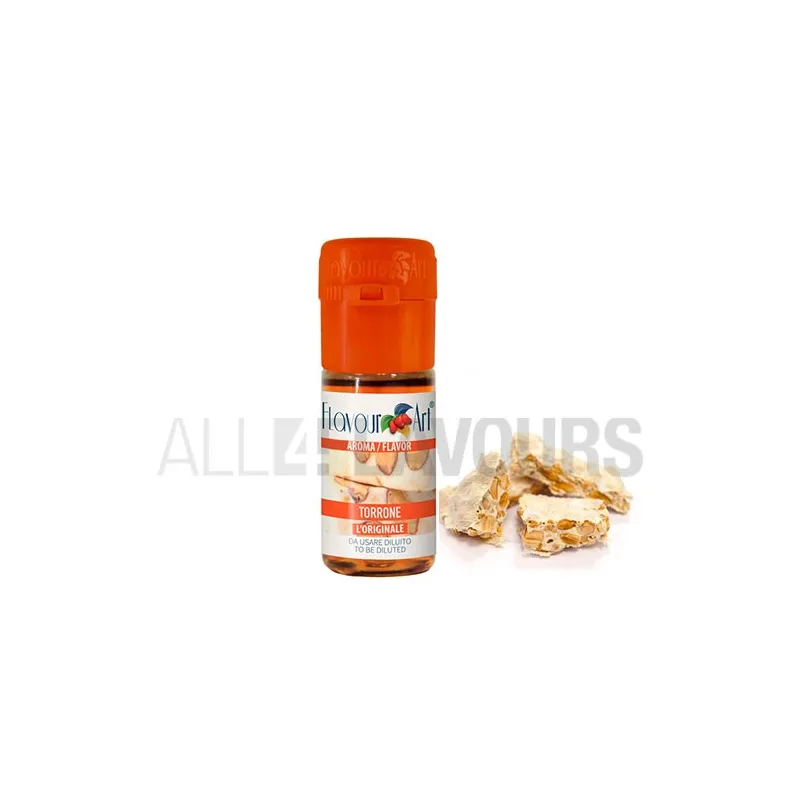 Aroma vapeo turrón 10 ml de la marca Italiana Flavour art Aroma vapeo turrón 10 ml de la marca Italiana Flavour art