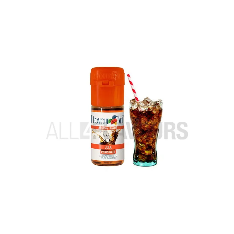 Aroma vapeo refresco de cola 10 ml de la marca Italiana Flavour art Aroma vapeo refresco de cola 10 ml de la marca Italiana Flavour art