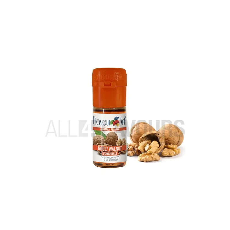 Aroma vapeo nuez 10 ml de la marca Italiana Flavour art Aroma vapeo nuez 10 ml de la marca Italiana Flavour art