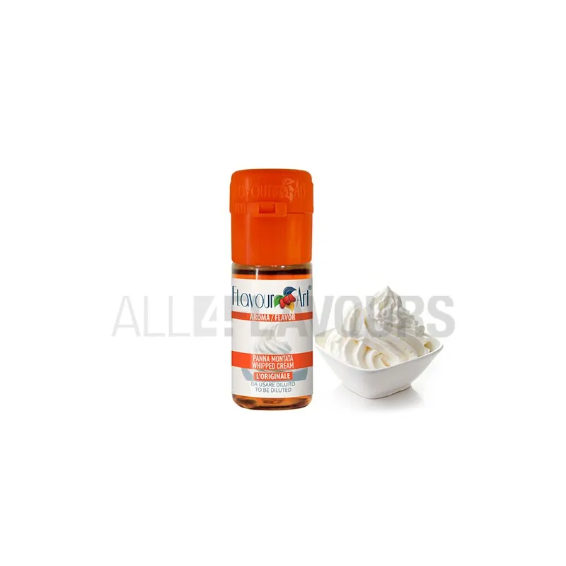 Aroma vapeo crema batida 10 ml de la marca Italiana Flavour art Aroma vapeo crema batida 10 ml de la marca Italiana Flavour art