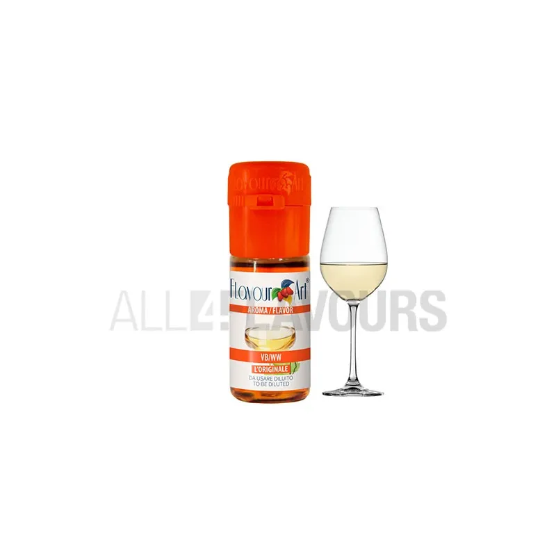 Aroma vapeo vino blanco 10 ml de la marca Italiana Flavour art Aroma vapeo vino blanco 10 ml de la marca Italiana Flavour art
