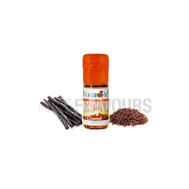 Aroma vapeo mellow sunset 10 ml de la marca Italiana Flavour art Aroma vapeo mellow sunset 10 ml de la marca Italiana Flavour art