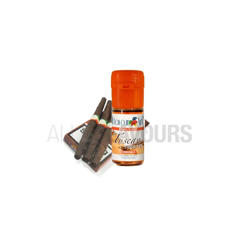 Aroma vapeo tuscan reserva 10 ml de la marca Italiana Flavour art Aroma vapeo tuscan reserva 10 ml de la marca Italiana Flavour art