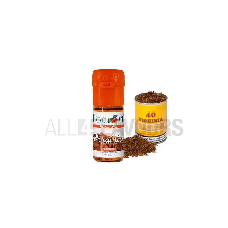 Aroma vapeo tabaco virginia 10 ml de la marca Italiana Flavour art Aroma vapeo tabaco virginia 10 ml de la marca Italiana Flavour art