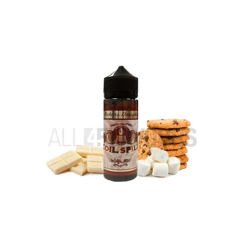 Líquido vapeo 100 ml Bakers daugther coil spill sabor a galleta y chocolate blanco Líquido vapeo 100 ml Bakers daugther coil spill sabor a galleta y chocolate blanco