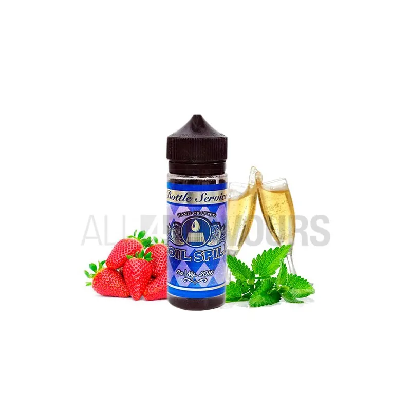 Líquido vapeo 100 ml Bottle Service coil spill sabor champagne, fresas y menta Líquido vapeo 100 ml Bottle Service coil spill sabor champagne, fresas y menta