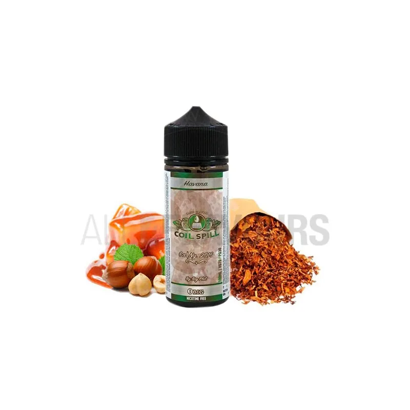 Líquido vapeo 100 ml havana coil spill sabor a tabaco, frutos secos y caramelo Líquido vapeo 100 ml havana coil spill sabor a tabaco, frutos secos y caramelo